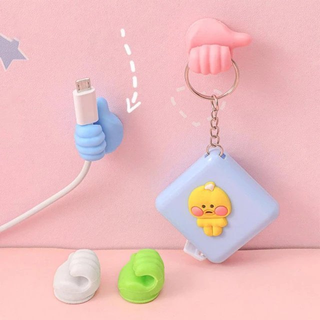 Thumbs Up Shape Hanging Cable Organizer ( Pack of 5 )