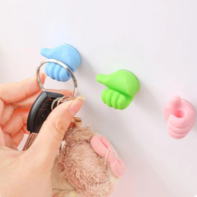 Thumbs Up Shape Hanging Cable Organizer ( Pack of 5 )