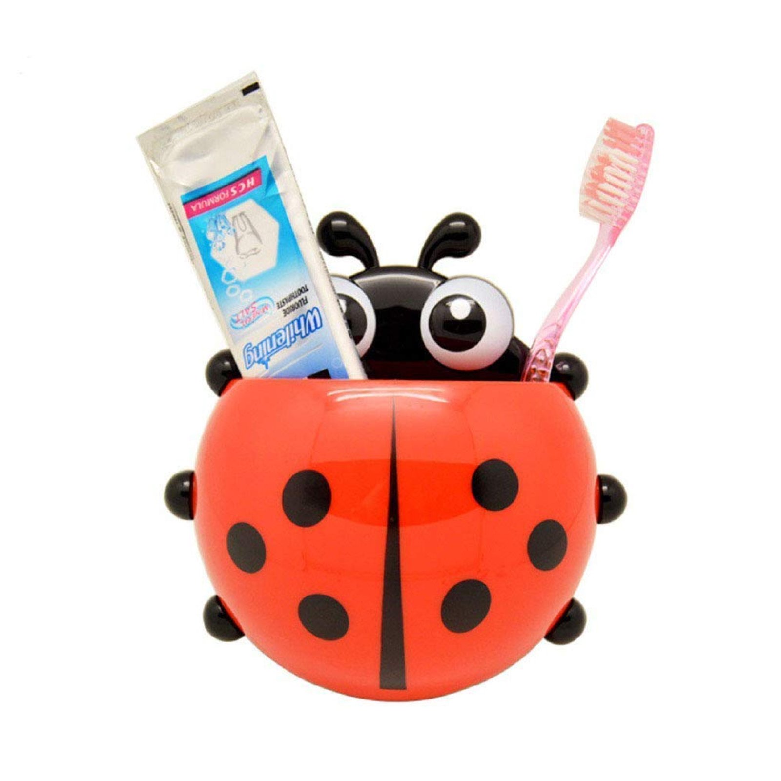 1Pcs Cute Ladybird Beetle Toothbrush Toothpaste Shelves Pencil/Pen Storage Holders
