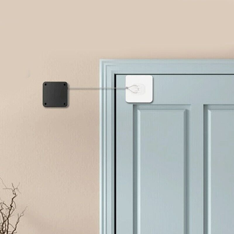 Smart Punch-Free Automatic Sensor Door Closer for Portable Home and Office Door